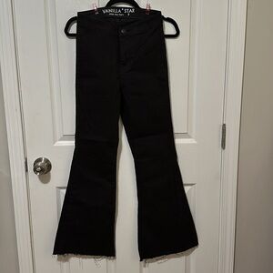 Vanilla Star Black High Rise Flare